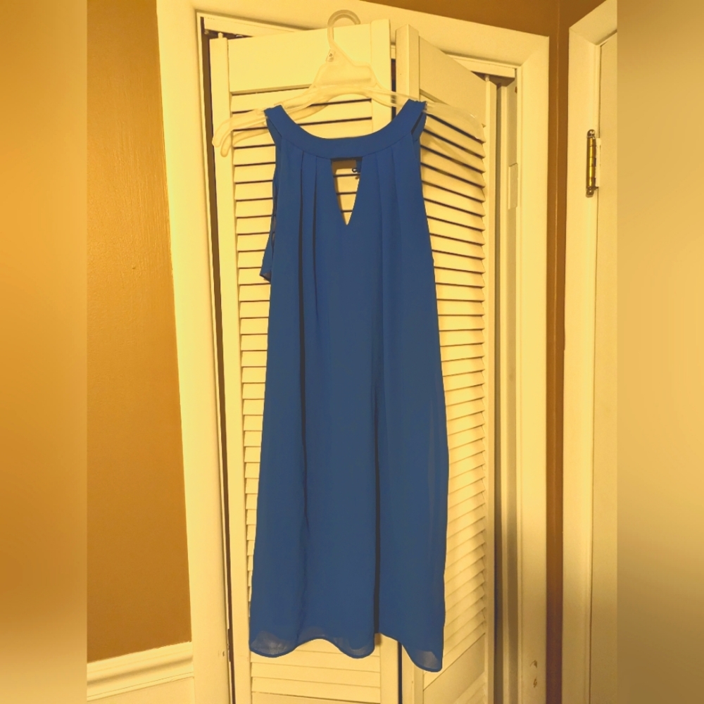 Women's blue dress
